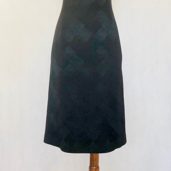 David Meister Black Sleeveless Jacquard Dress - Picture 3 of 8
